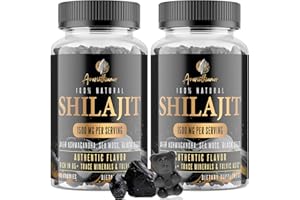 AVARINTHIUMOR 1500MG Pure Himalayan Shilajit Gummies for Men & Women, with Ashwagandha, Sea Moss & Black Seed, 100% Natural, Gold Grade Shilajit Supplement for Energy & Immune System, Authentic Flavor, 120 Gummies