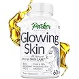 Parker Naturals Glowing Skin Supplement - Biotin, Glutathione, Hyaluronic Acid, DHA/EPA Omega 3 Fish Oil, CoQ10, Vitamin C, All Natural Skin Care Supplement, 60 Caps