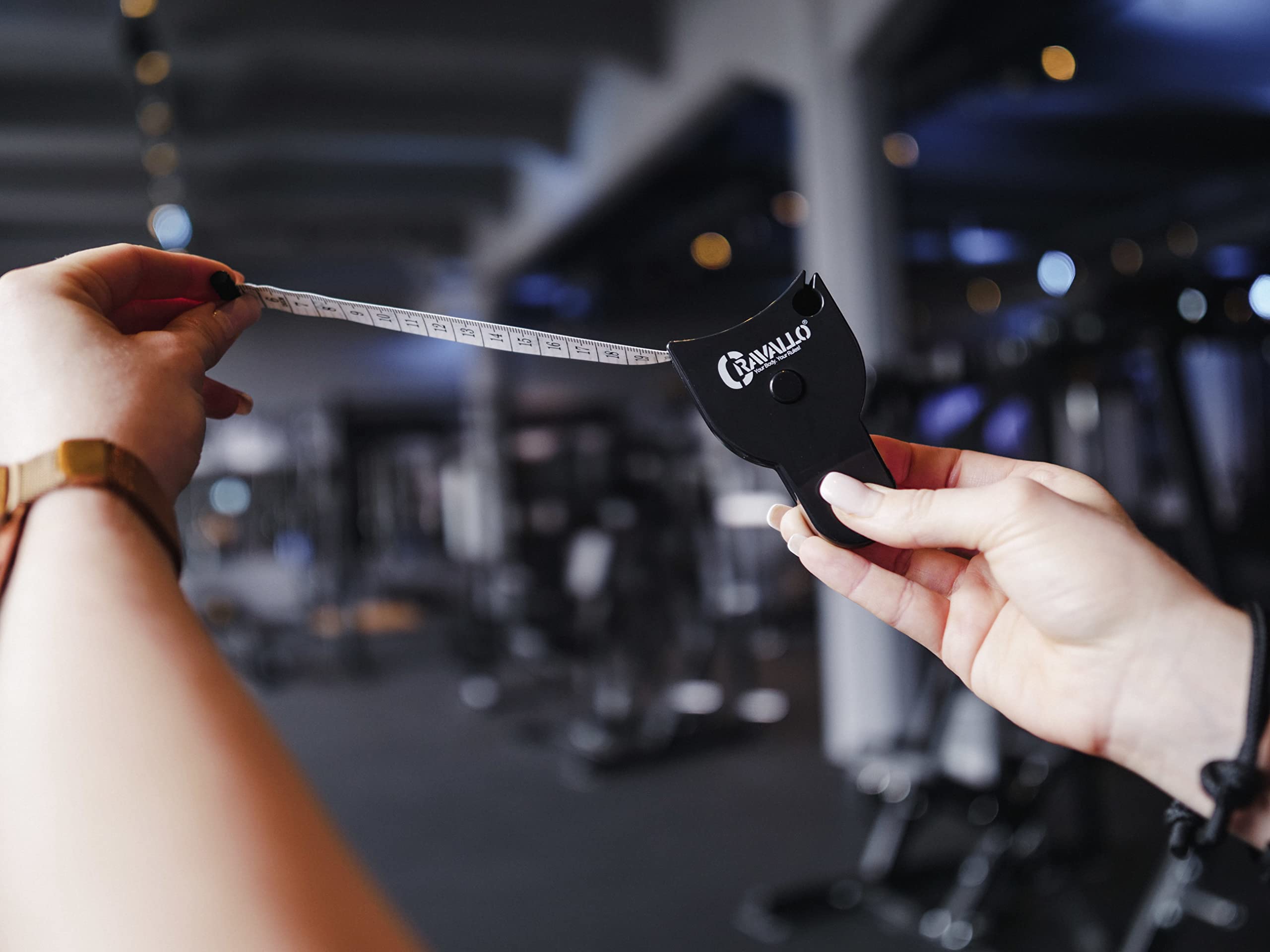 Cravallo® Ergonomisches Körpermaßband I Umfangmaßband I Fitnessmaßband I Sportmaßband I Maßband zum Messen von Körperumfängen (DE-Version in CM) 6