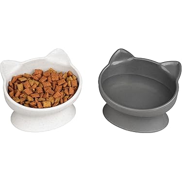 Amazon Best Sellers: Best Raised Cat Bowls