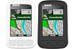 FITTURN [2PACK] for Wahoo ELEMNT Bolt V2（WFCC5） Silicone Protector Case, Soft Silicone Half Coverage Shockproof Protector Bumper Case Cover for Wahoo ELEMNT Bolt V2（WFCC5） Cycling/Bike Computer (Black,White)