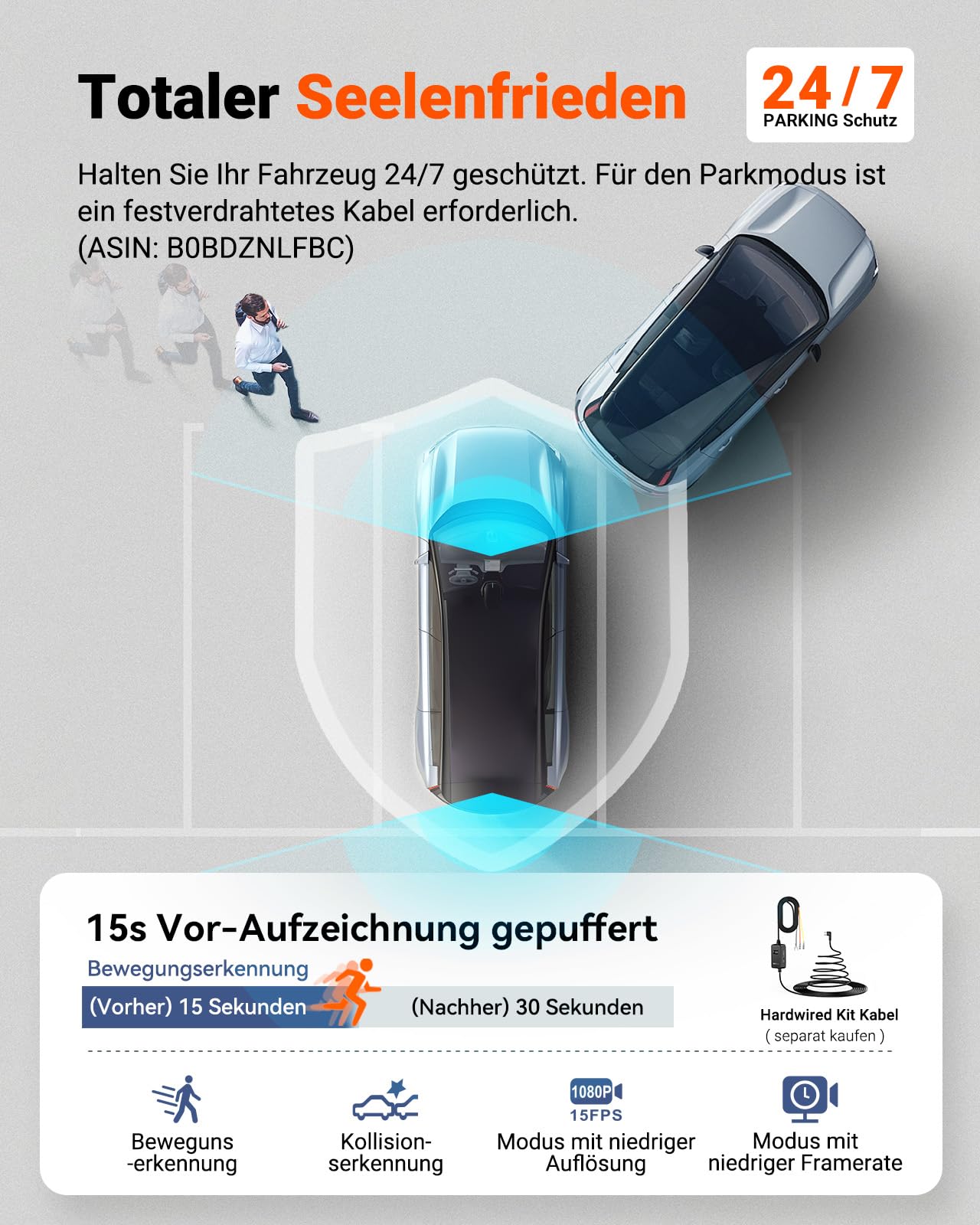 VANTRUE S1 PRO MAX 4K+4K Dashcam Auto Dual STARVIS 2 IMX678 HDR Nachtsicht Dash Cam Vorne Hinten, 5,8GHz WLAN GPS, 15S Puffer Parkmodus, DSGVO-konform, AI Auto Kamera ADAS BSD, Sprachbefehl, 1TB Max 5