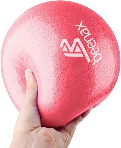 Beenax 23cm Soft Pilates Ball 9 Inch Mini Ball for Yoga Pilates Core Training