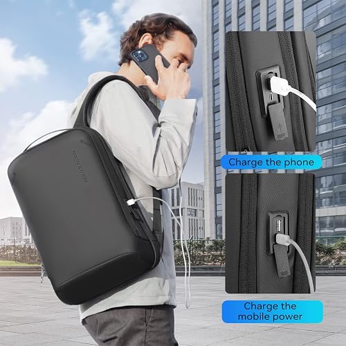 Muzee Waterproof Travel Laptop Backpack For Men - USB Charging Port, Fits 17 Inch Laptop, Tech & Work Gear - View #11