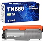 TN660 Toner Cartridge Replacement for Brother TN-660 TN630 TN-630 Compatible with DCP-L2540DW HL-L2340DW HL-L2360DW HL-L2380DW HL-L2300D HL-L2320D MFC-L2720DW Printer (1 Black)
