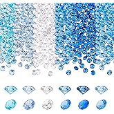 PH PandaHall 720pcs 1.5mm Cubic Zirconia Stones, 6 Colors Diamond Small Loose CZ Stones Faceted Rhinestone Stone Beads Blue Crystal Rhinestones for Ring Earring Jewelry Making Nail Crafts Decor