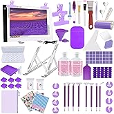 NLXCXUCY158pcs Diamond Art Accessories Kit All-Inclusive Diamond Painting Tool Set with A4 Diamond Painting Light Pad,Diamond