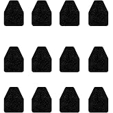 HBGOTL Urinal Mats (12 Pieces) - Crease-Free Package, Water Absorption,Odor Control, Non-Slip Deodorization Black Floor Urine Mats for Men's Restrooms &amp; Bathrooms(Hexagon)