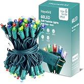 Heyworld 60 LED Slow Twinkle Christmas String Lights, Multicolor Soft Glow | 5mm Wide Angle, 17FT Waterproof, Connect Up to 45 Sets, UL Approved for Indoor Outdoor Xmas Tree Party Holiday Decor