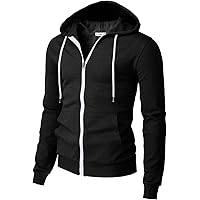 Bella Canvas Unisex Triblend Full-Zip Hoodie - Lightweight & Eco-Friendly | Char-Black | Retail Fit - View #8