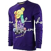 SCREENSHOT Mens Urban NYC Hip Hop Premium Fleece - Pullover Active Streetwear Fashion Crew Neck Sweatshirt