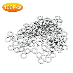 BokWin 100 Pcs Spring Lock Washer #8 Stainless