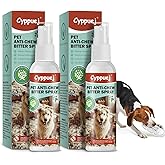 No Chew Spray for Dogs Cats,Bitter Apple Spray for Puppy to Protect Furniture Shoes Belongings, Natural Dog Anti Bite Trainin
