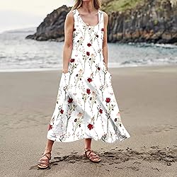 Plus Size Maxi Dresses for Women 2023,Casual Summer