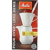 Melitta Gourmet Coffeemaker, Pack of 1, 36 ounces, Porcelain Carafe