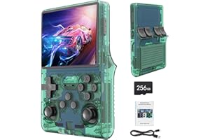UIEXER Handheld Game Console with 30000 Retro Games, 3.5 inch Mini HD IPS Screen Retro Console, 3800mAh Large Capacity, Built-in 256G Card, Support HDMI and TV Outpu