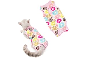 Cat Recovery Suit,Kitten Surgery Recovery Suit for Cats After Surgery, Soft & Breathable Kitten Onesies, Suitable for Female 