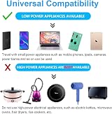 Omivine UK to EU Travel Adapter with 4 USB Ports Type E/F 2500W view 7
