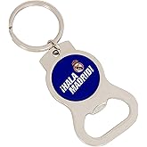 Desert Cactus Real Madrid FC Keychain Bottle Opener Los Blancos Madridistas Club Soccer Car Keys Official Fan Gear (Design C)