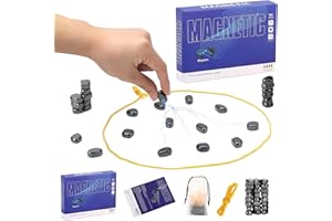 BIGHERO Magnetic Chess Game，2025 New Portable Stones，String & Storage Bag，Strategy Board Game for Family Game Night, Indoor Outdoor Use for Kids Adults
