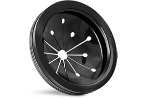WAIGN Black 3-Inch Garbage Disposal Splash Guard - Kitchen Sink Baffle Covers for Whirlaway, Waste King and GE Models - Rubber Drain Cover and Splash Protection, Food Waste Disposer Replacement Parts