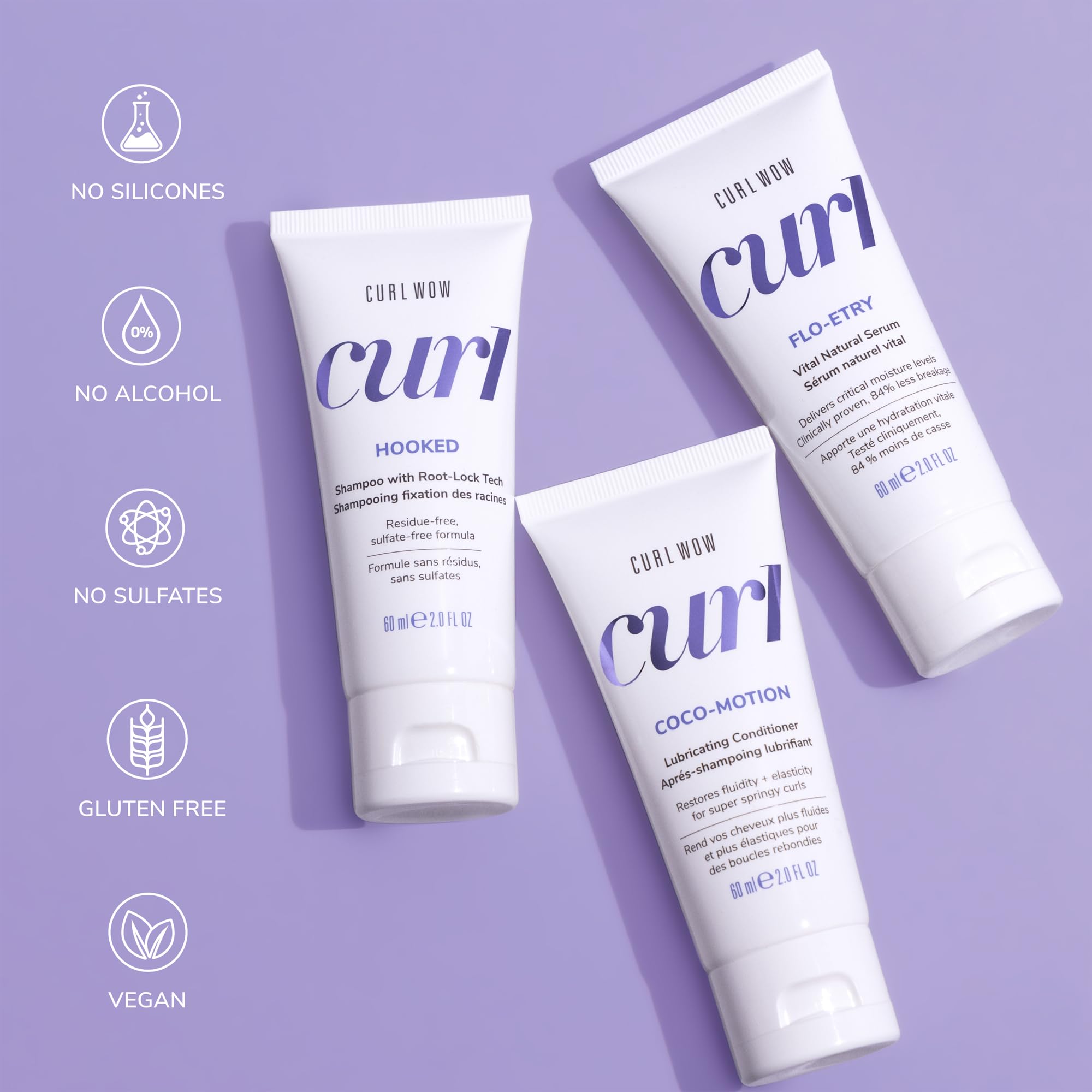 COLOR WOW Curl Wow Flo-etry Vital Natural Serum – Rich-oil blend moisturizes dry, dehydrated strands from root to tip for instantly plump, plush, juicy curls | No weight or greasy feel