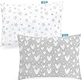 Biloban Toddler Pillowcase 2 Pack, 100% Jersey Cotton Ultra Soft Kids Pillowcase for Sleeping Fit Pillow Sized 13"x 18" or 14