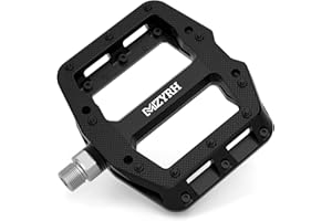 MZYRH Mountain Bike Pedals 9/16" 3 Sealed Bearings Lightweight Non-Slip Nylon Fiber Bicycle Platform Pedals for Road BMX MTB