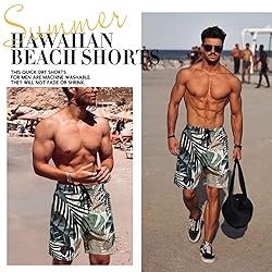 Men's Swim Trunks Quick Dry Hawaiian Board Shorts