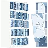 Earthy Blue Bible Tabs for Men/Women/Kids, Laminated Catholic Bible Index Tabs, Bible Study Journaling Supplies, Large Print for Old and New Testament, with 19 Blanks, Tear-Resistant &amp; Waterproof