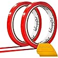 VViViD Wrap Cut 32ft (10M) Vinyl Wrap Edge Cutting Detailer Tape (2 Rolls + Squeegee)