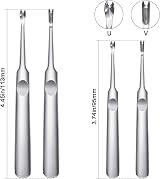 Mudder 8pcs Leather Edge Beveler Skiving Grooving DIY Craft Tool Set 1.5-0.8mm view 3