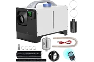 VEVOR Diesel Air Heater, 8KW Parking Heater 12V Truck Heater, One Air Outlet, with Black LCD Switch, Remote Control, Fast Hea