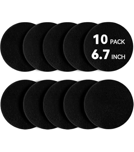 8 Packs Filters For Compost Bins,YuCool Compost Bin Filters Round