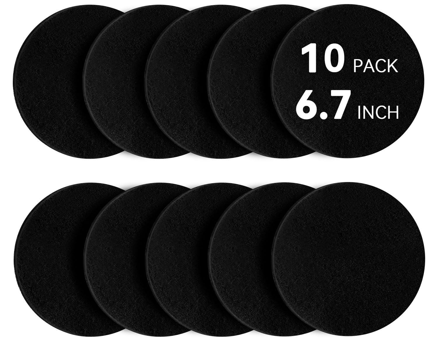 Photo 1 of Buoauha 10 Pack Charcoal Filters for Compost Bucket, Compost Filters for Countertop Bin, Odor-Absorbing Activated Charcoal Replacement for Kitchen Compost Bins, 6.7 Inch
