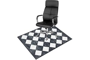 Anidaroel Moroccan Trellis Office Chair Mat, 36"x48" Office Rugs for Rolling Chairs Mat for Hardwood, Desk Floor Mat for Office Chair, Low Pile Carpet Protector Mat for Home Office
