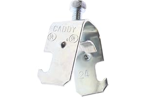 Caddy Erico SCH6B Booted SCH Strut Clamp for 3/8-Inch EMT/Cable to Strut, (100-Pack) Grey