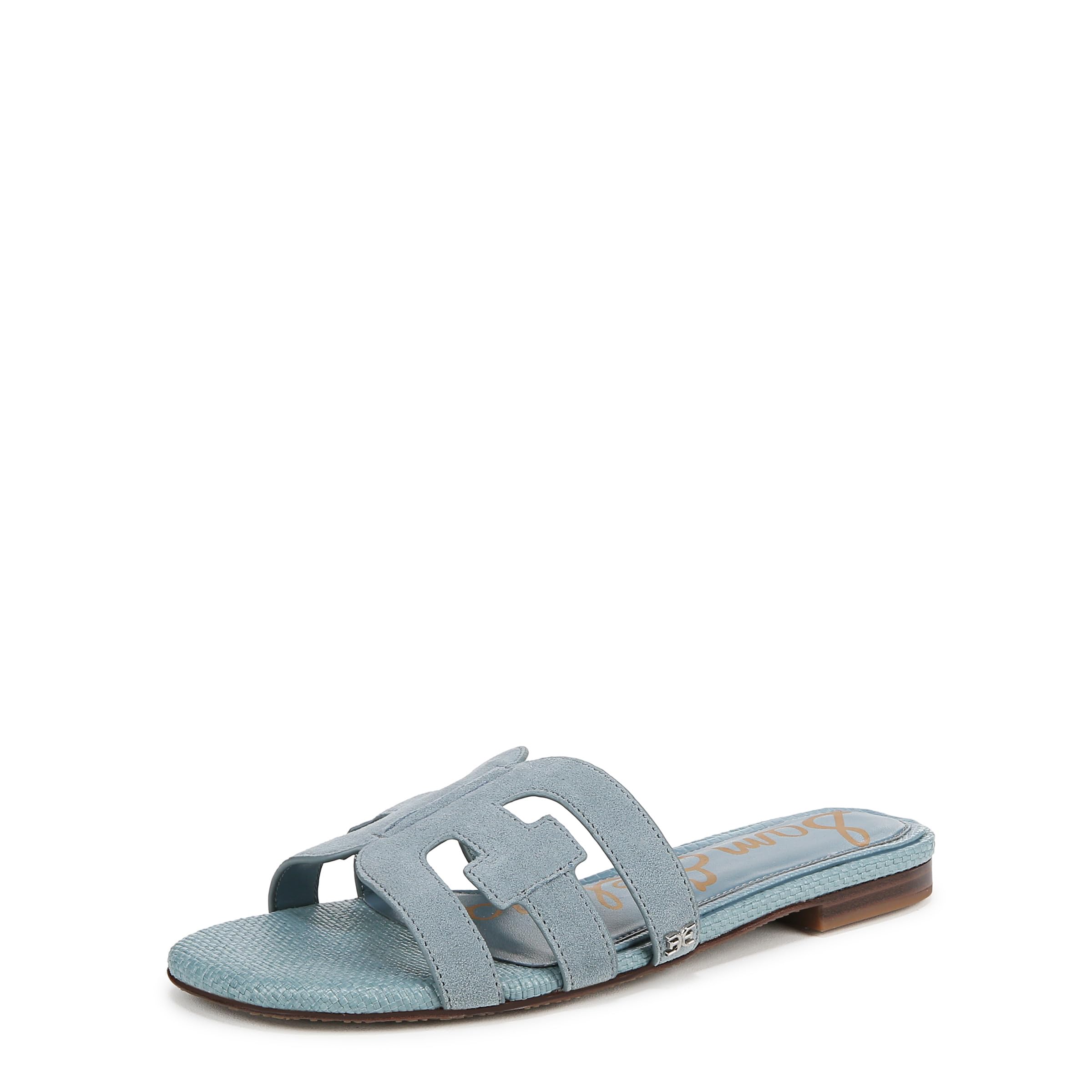 Sam Edelman Women's Bay Flat Sandal, Coastal Blue, 6 Image