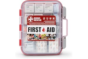 RHINO RESCUE 371 Pieces OSHA All-Purpose First Aid Kit, Home & Office Professional Medical Supplies, Ideal for Emergency, School, Business