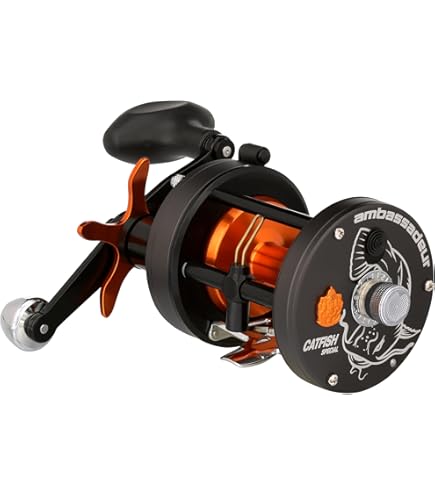 Abu Garcia Ambassadeur C3 Conventional Reel, Size 7000 (1324531), 2 Stainless Steel Ball Bearings + 1 Roller Bearing, Carbon Fiber Star Drag, Max of 20lb