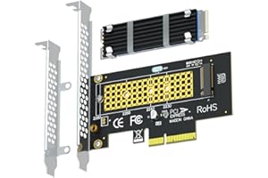 GLOTRENDS PA09-HS M.2 NVMe to PCIe 4.0 X4 Adapter with M.2 Heatsink for M.2 NVMe SSD
