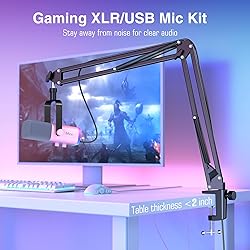 FIFINE XLR Gaming Microphone USB, PC Dynamic