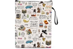 TBT Book Lovers Gifts Ideas Witchy Gifts Halloween Gothic Witch Book Sleeve Kindle Sleeve Book Protector Book Pouch for Women Librarian Bookish Reader Bibliophile Bookworm Reading Lover Magic Element 3