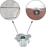DDHOMIN 40 PCS Four Pronged T-Nuts Galvanized M6x10mm for Woodworking view 7