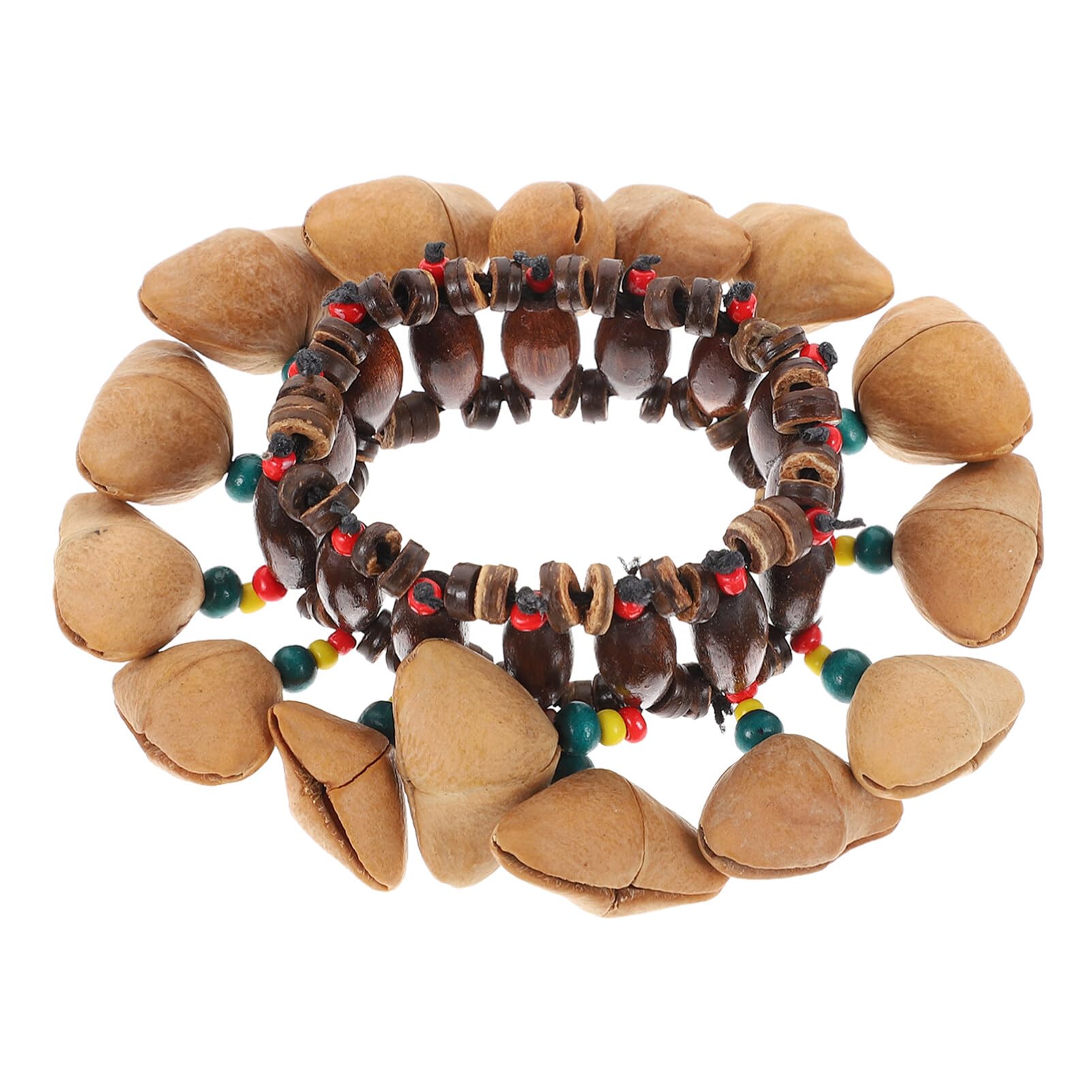 Fruit Drum African Handbell Percussion Instrument for Parties Unique Nut Bracelet Design for Creative Music Playing