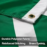 SHATCHI Nigeria Flag 5ft x 3ft with Brass Eyelets Polyester Flag view 6