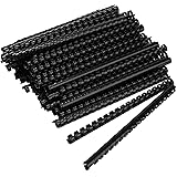 Amazon Basics Plastic Binding Comb, 100 Pcs/Box, 19-Holes, 0.6 in (16 mm), 120 Sheets