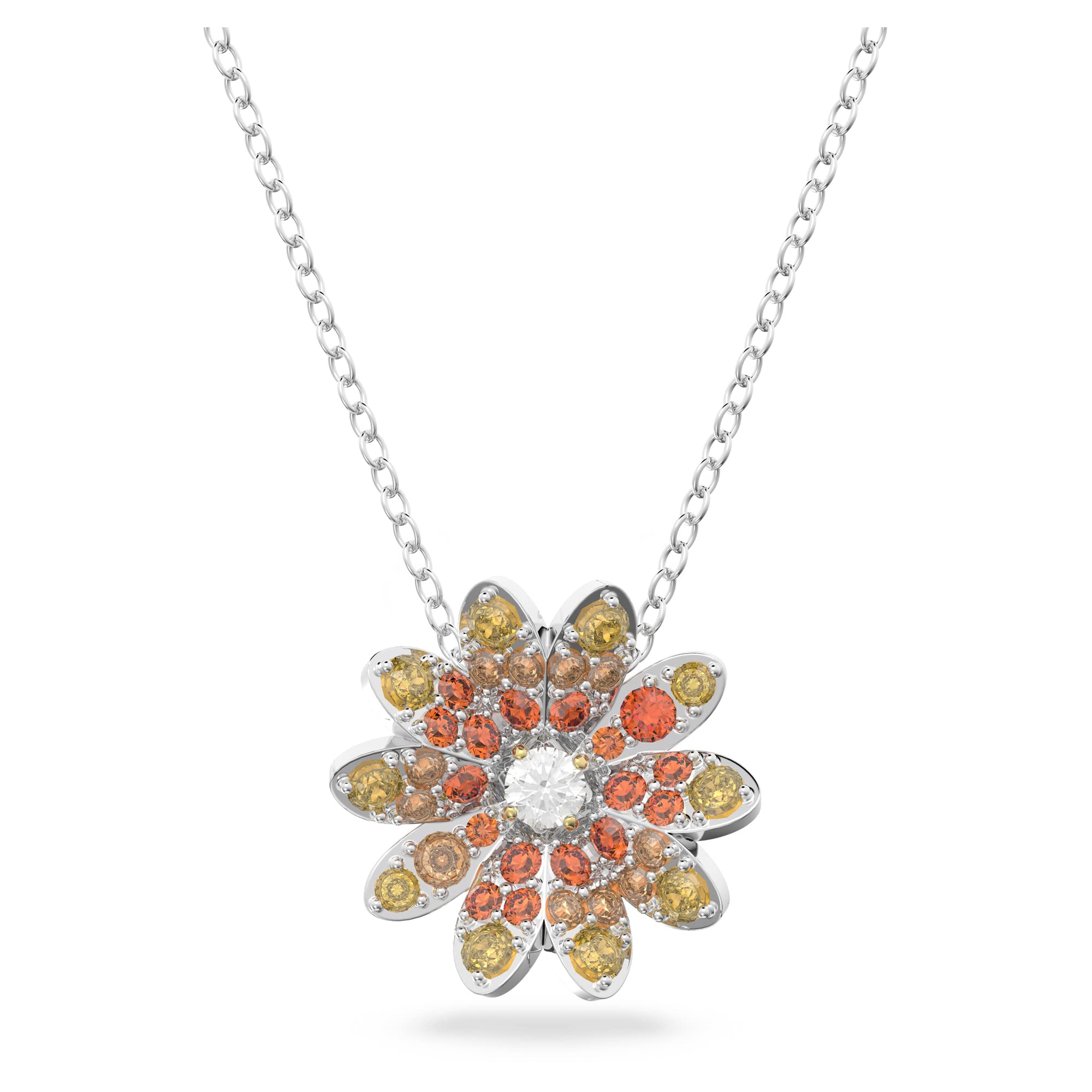 Swarovski Eternal Flower pendant, Flower, Multicolored, Mixed metal finish