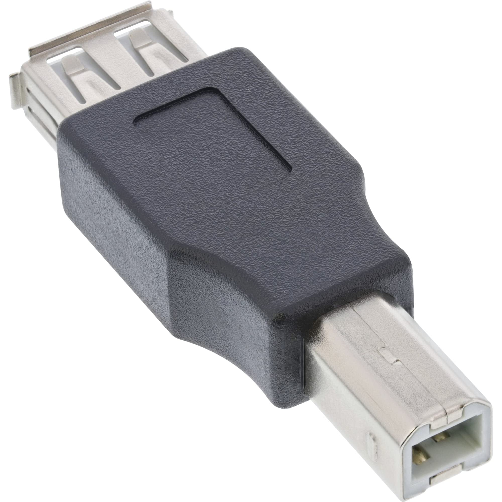 InLine 33442 USB 2.0 Adapter, USB 2.0-A U F USB 2.0-B M, Black