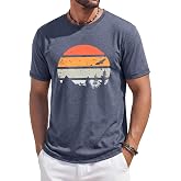 Runcati Mens Short Sleeve T-Shirts Casual Graphic Tees Summer Beach Tops | Printed, Crewneck, Hawaiian, Vintage Shirt